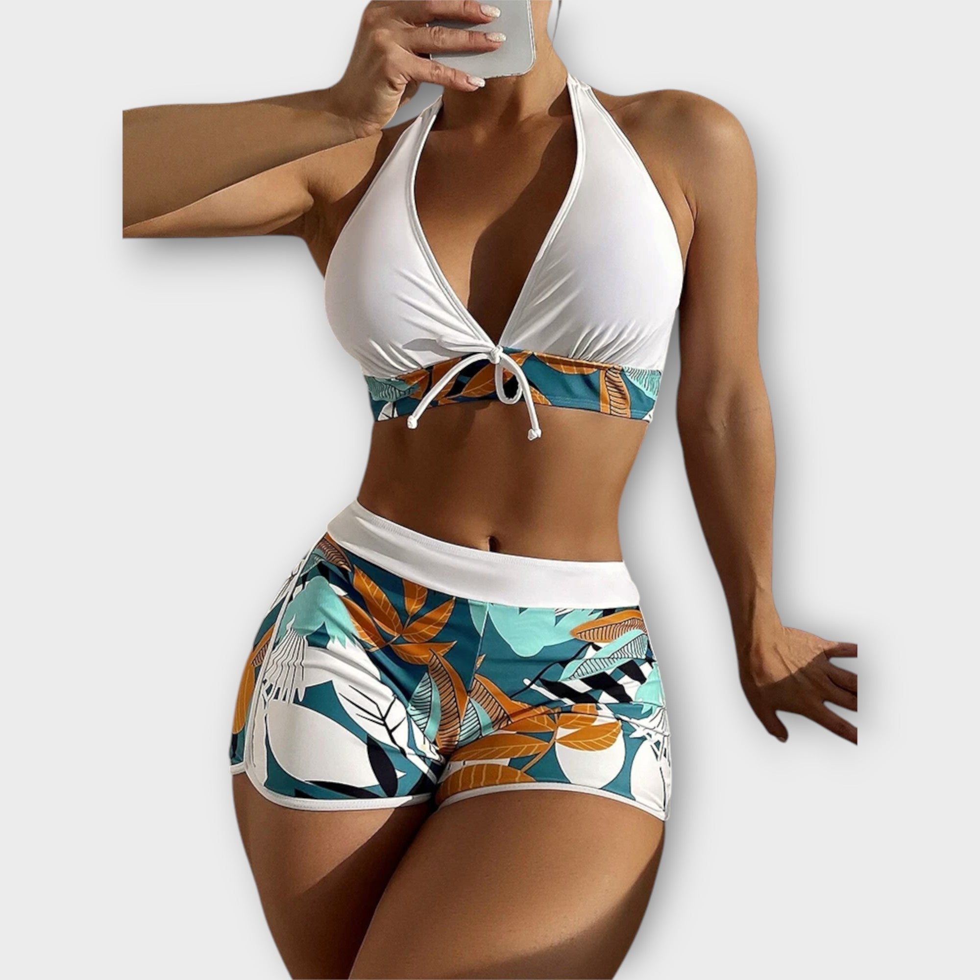 Hoog getailleerde halter bikiniset